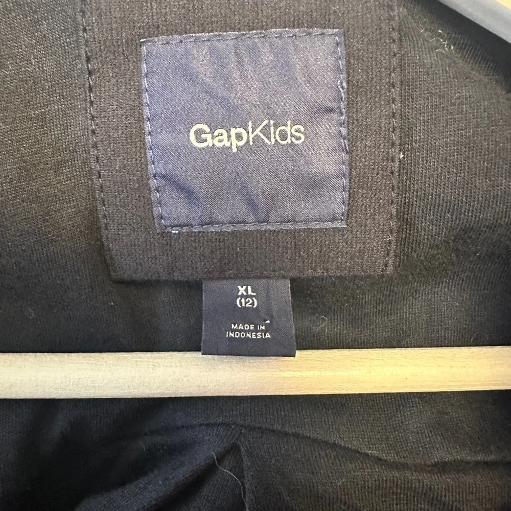 Gap Kids Navy Pea Coat Gold Buttons XL 12